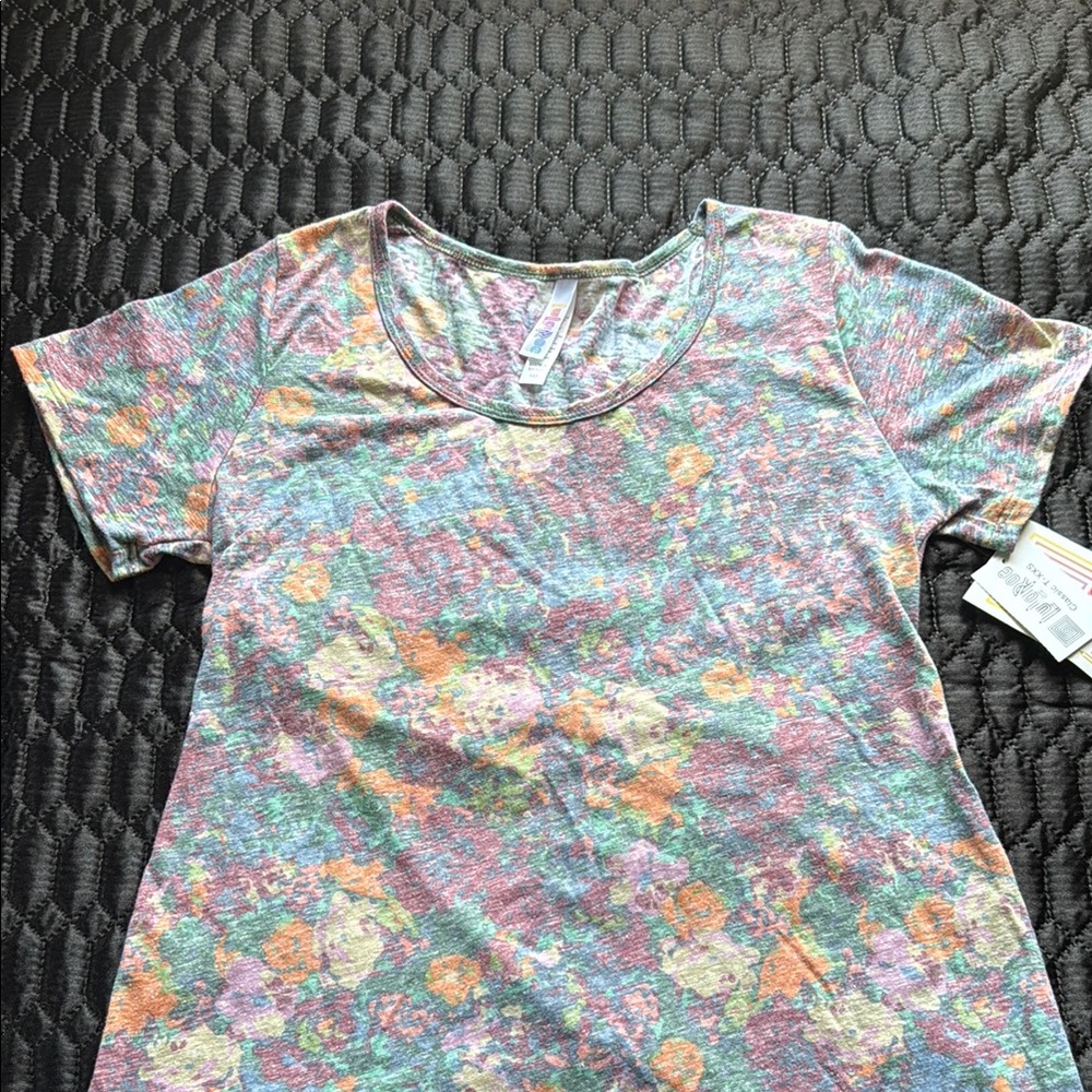 LuLaRoe Colorful Abstract T-Shirt